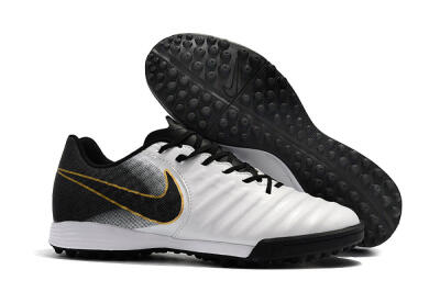 Nike Tiempox Ligera IV TF Artificial Turf Soccer Shoes - White/Gold/Black