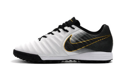 Nike Tiempox Ligera IV TF Artificial Turf Soccer Shoes - White/Gold/Black