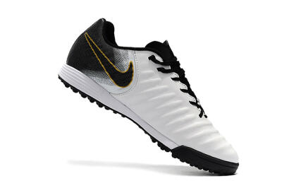 Nike Tiempox Ligera IV TF Artificial Turf Soccer Shoes - White/Gold/Black