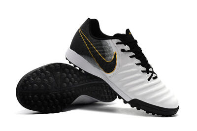 Nike Tiempox Ligera IV TF Artificial Turf Soccer Shoes - White/Gold/Black