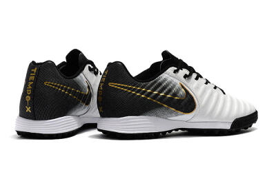 Nike Tiempox Ligera IV TF Artificial Turf Soccer Shoes - White/Gold/Black