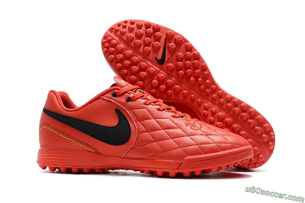 Nike Tiempox Finale 10R TF Artificial Turf Soccer Shoes - Red/Black 1