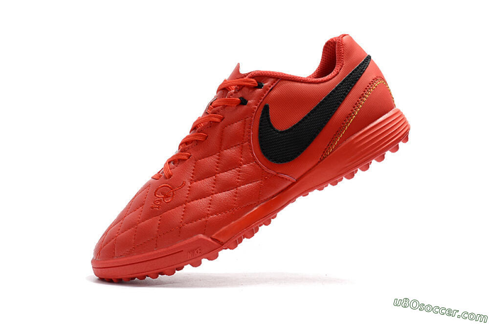 Nike Tiempox Finale 10R TF Artificial Turf Soccer Shoes - Red/Black 8