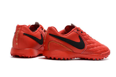 Nike Tiempox Finale 10R TF Artificial Turf Soccer Shoes - Red/Black