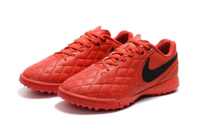 Nike Tiempox Finale 10R TF Artificial Turf Soccer Shoes - Red/Black