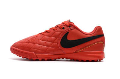 Nike Tiempox Finale 10R TF Artificial Turf Soccer Shoes - Red/Black