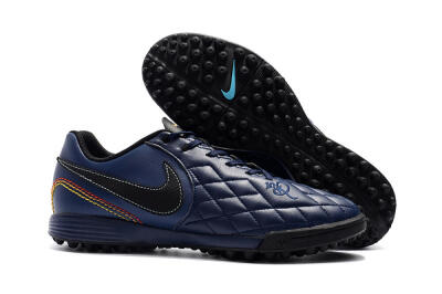Nike Tiempox Finale 10R TF Artificial Turf Soccer Shoes - Blue/Black/Red