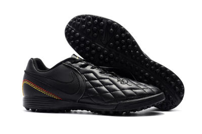 Nike Tiempox Finale 10R TF Artificial Turf Soccer Shoes - Black/Red/Yellow