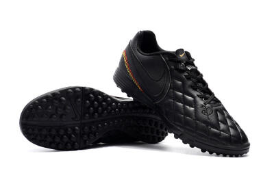 Nike Tiempox Finale 10R TF Artificial Turf Soccer Shoes - Black/Red/Yellow