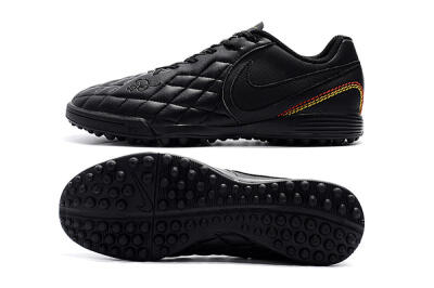 Nike Tiempox Finale 10R TF Artificial Turf Soccer Shoes - Black/Red/Yellow