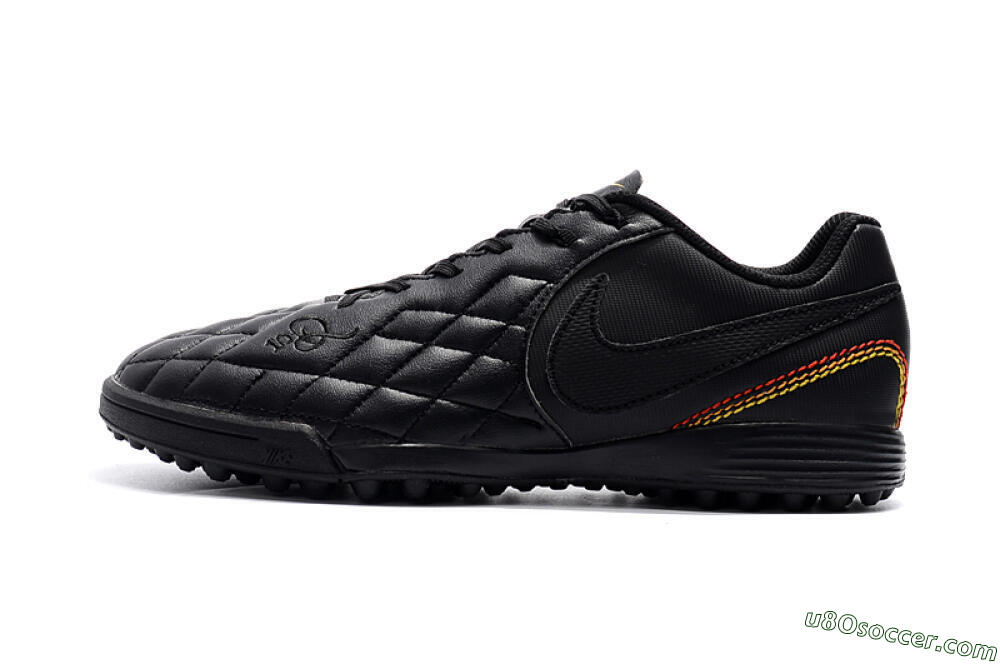 Nike Tiempox Finale 10R TF Artificial Turf Soccer Shoes - Black/Red/Yellow 2