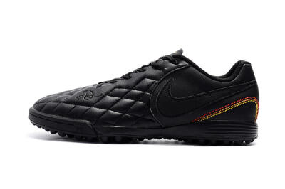 Nike Tiempox Finale 10R TF Artificial Turf Soccer Shoes - Black/Red/Yellow