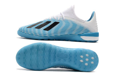 Adidas X 19.1 IC Indoor & Futsal Soccer Shoes - Blue/Black/White