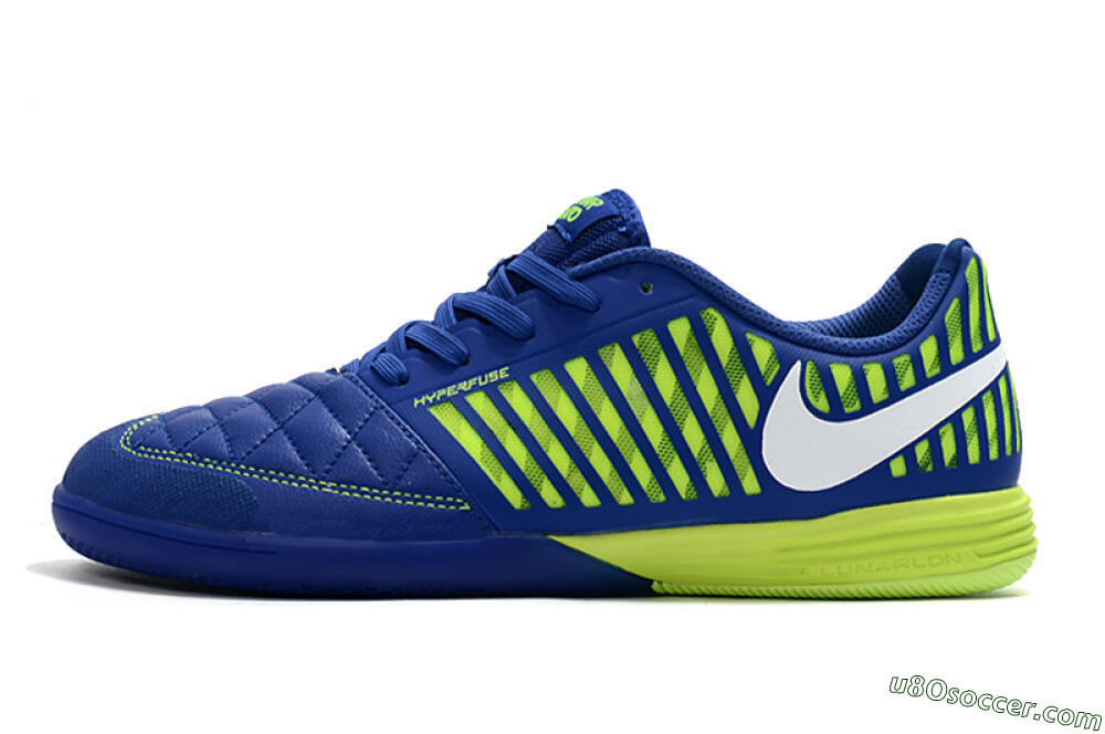 Nike Lunar Gato 2 IC Indoor & Futsal Soccer Shoes - Blue/Yellow/White 2