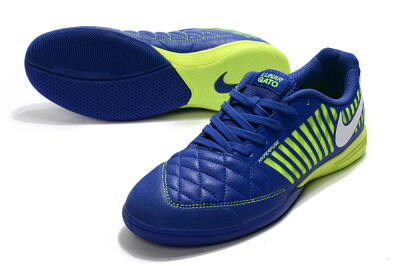 Nike Lunar Gato 2 IC Indoor & Futsal Soccer Shoes - Blue/Yellow/White