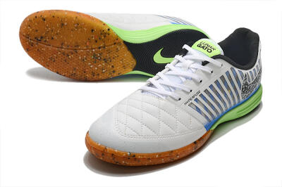 Nike Lunar Gato 2 IC Indoor & Futsal Soccer Shoes - White/Black/Blue/Yellow