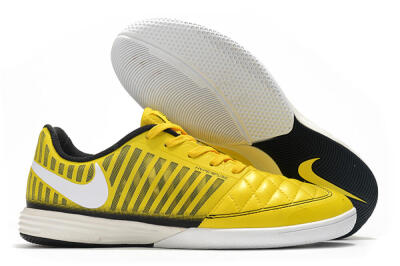 Nike Lunar Gato 2 IC Indoor & Futsal Soccer Shoes - Yellow/Black/White