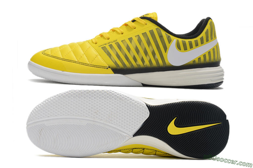 Nike Lunar Gato 2 IC Indoor & Futsal Soccer Shoes - Yellow/Black/White 0