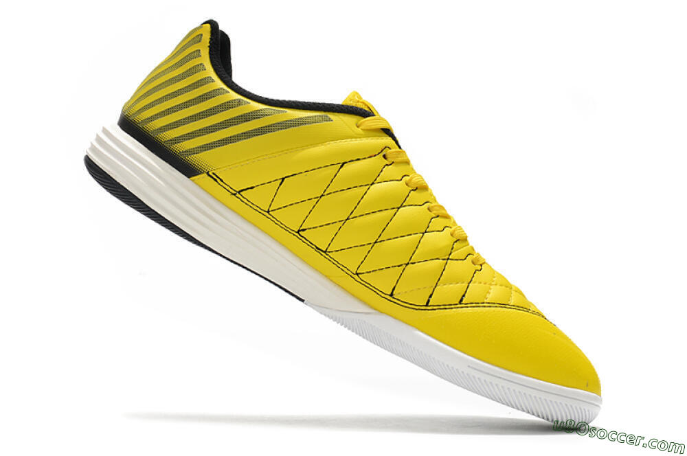 Nike Lunar Gato 2 IC Indoor & Futsal Soccer Shoes - Yellow/Black/White 4