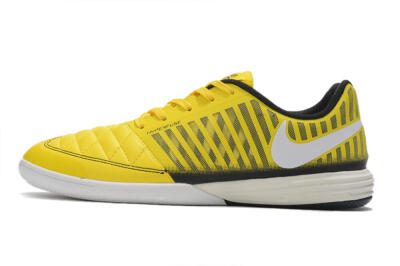 Nike Lunar Gato 2 IC Indoor & Futsal Soccer Shoes - Yellow/Black/White