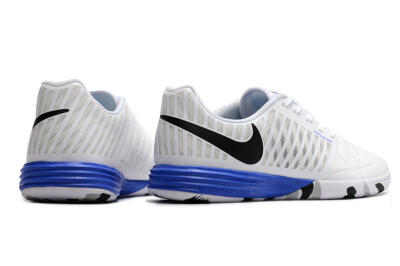 Nike Lunar Gato 2 IC Indoor & Futsal Soccer Shoes - White/Black/Blue