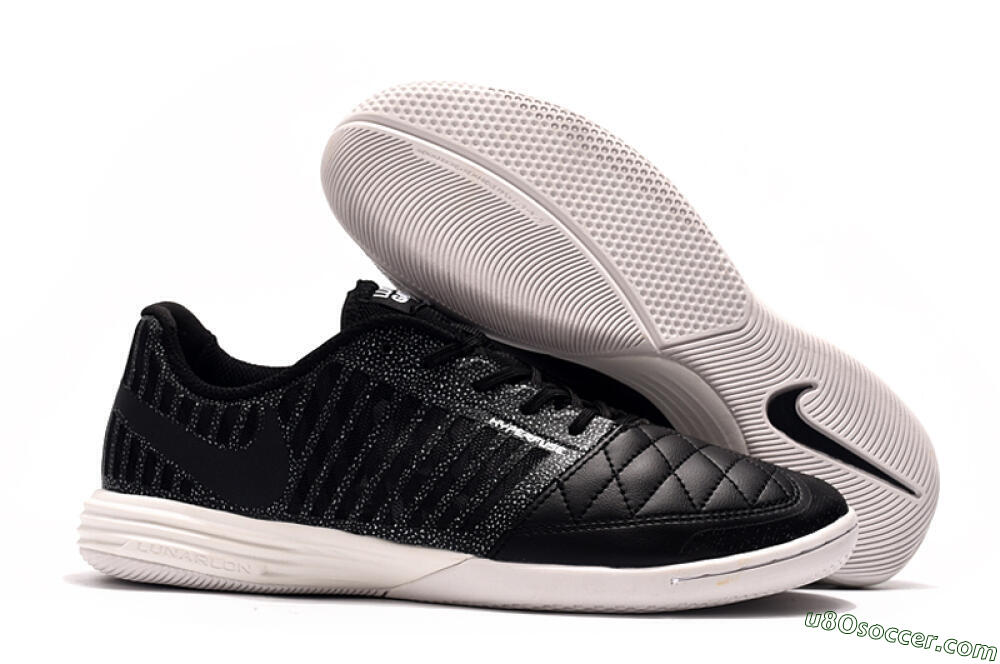 Nike Lunar Gato 2 IC Indoor & Futsal Soccer Shoes - Black/Silver/White 1