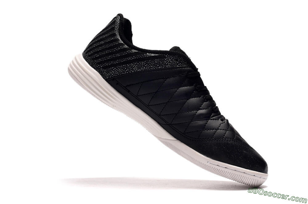 Nike Lunar Gato 2 IC Indoor & Futsal Soccer Shoes - Black/Silver/White 7