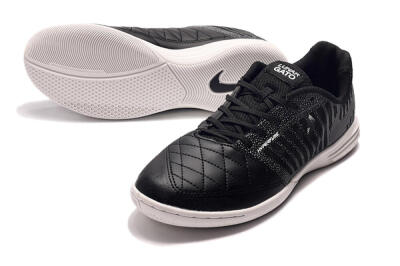 Nike Lunar Gato 2 IC Indoor & Futsal Soccer Shoes - Black/Silver/White