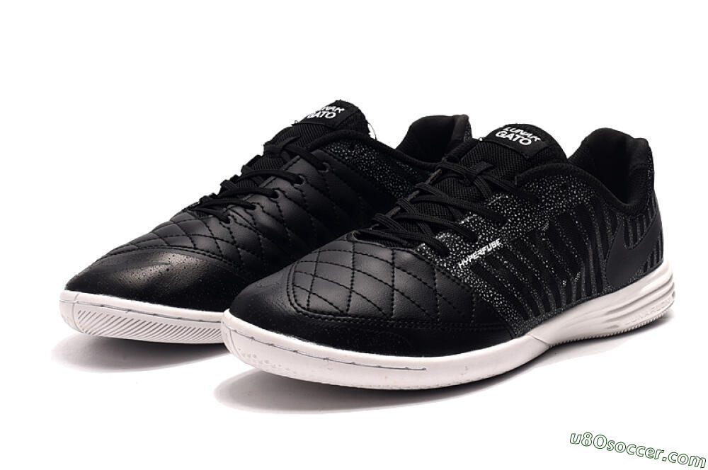 Nike Lunar Gato 2 IC Indoor & Futsal Soccer Shoes - Black/Silver/White 5