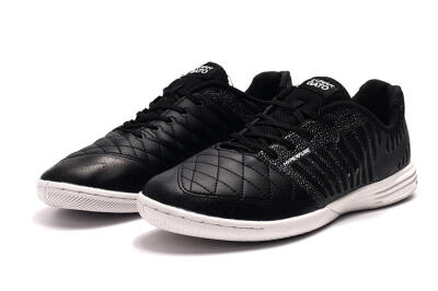 Nike Lunar Gato 2 IC Indoor & Futsal Soccer Shoes - Black/Silver/White