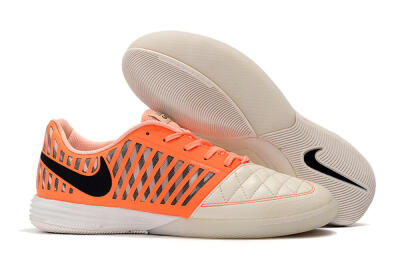 Nike Lunar Gato 2 IC Indoor & Futsal Soccer Shoes - White/Orange/Black