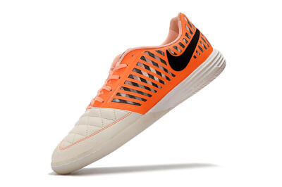 Nike Lunar Gato 2 IC Indoor & Futsal Soccer Shoes - White/Orange/Black