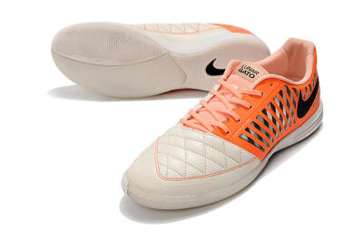 Nike Lunar Gato 2 IC Indoor & Futsal Soccer Shoes - White/Orange/Black