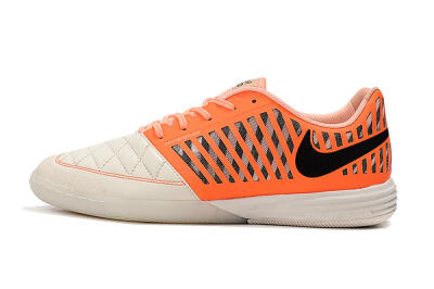 Nike Lunar Gato 2 IC Indoor & Futsal Soccer Shoes - White/Orange/Black