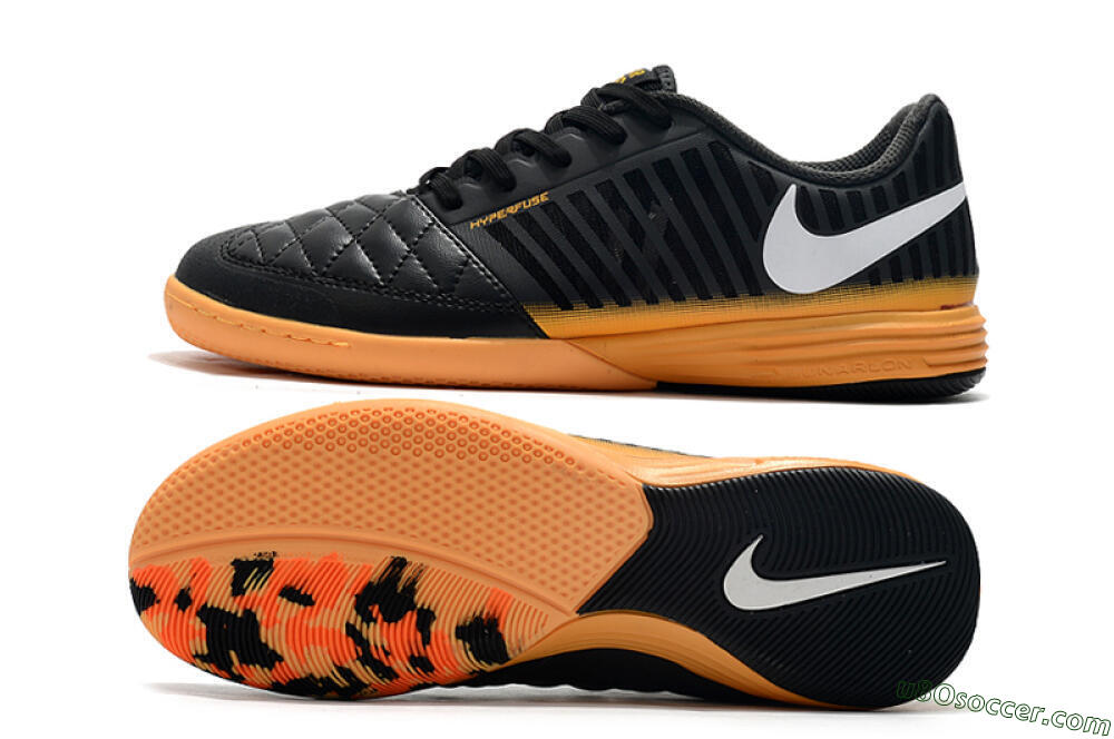 Nike Lunar Gato 2 IC Indoor & Futsal Soccer Shoes - Black/White/Brown 0