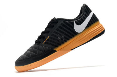 Nike Lunar Gato 2 IC Indoor & Futsal Soccer Shoes - Black/White/Brown