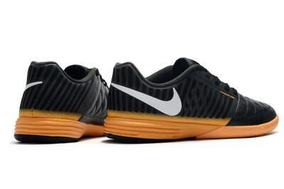 Nike Lunar Gato 2 IC Indoor & Futsal Soccer Shoes - Black/White/Brown