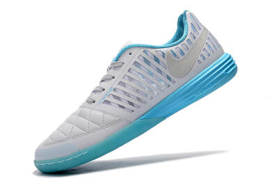 Nike Lunar Gato 2 IC Indoor & Futsal Soccer Shoes - White/Silver/Jade