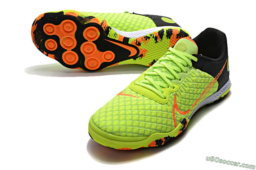 Nike React Gato IC Indoor & Futsal Soccer Shoes - Yellow/Red/Black 3