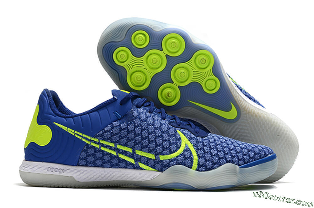 Nike React Gato IC Indoor & Futsal Soccer Shoes - Blue/Yellow/White 1