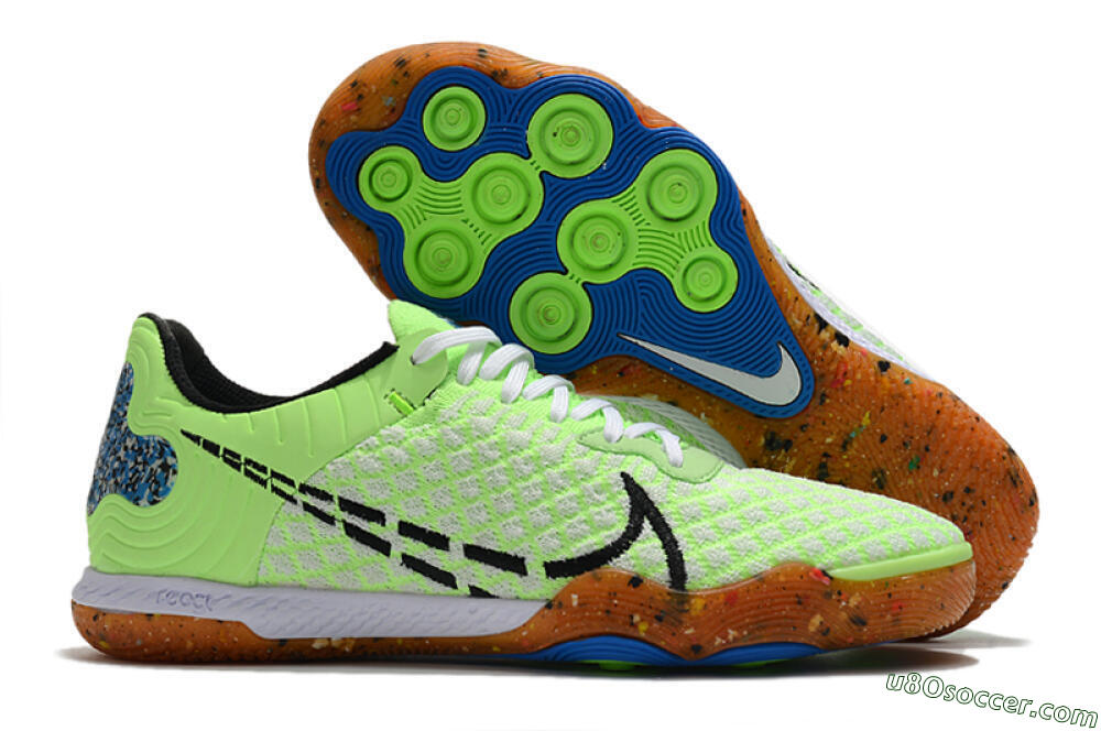 Nike React Gato IC Indoor & Futsal Soccer Shoes - Green/White/Black 1