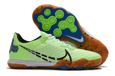 Nike React Gato IC Indoor & Futsal Soccer Shoes - Green/White/Black