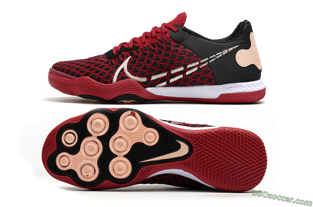 Nike React Gato IC Indoor & Futsal Soccer Shoes - Red/White/Black 0