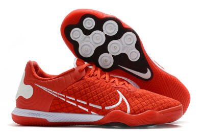 Nike React Gato IC Indoor & Futsal Soccer Shoes - Red/Whtie/Black