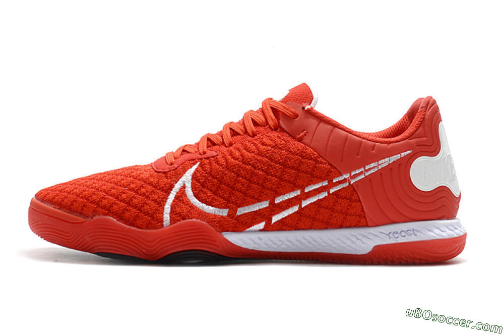 Nike React Gato IC Indoor & Futsal Soccer Shoes - Red/Whtie/Black 2
