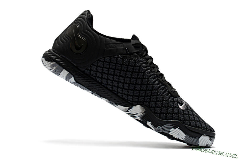 Nike React Gato IC Indoor & Futsal Soccer Shoes - Black/Silver/Grey 4