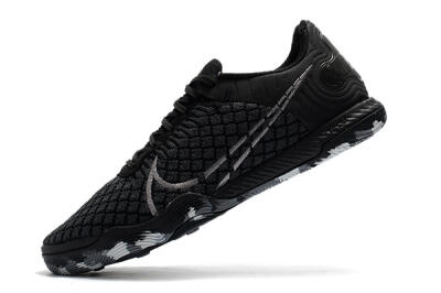 Nike React Gato IC Indoor & Futsal Soccer Shoes - Black/Silver/Grey