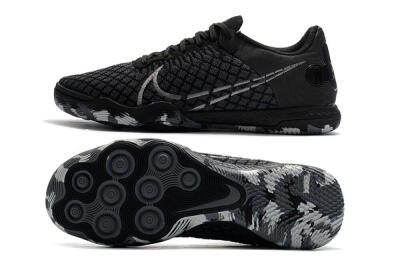Nike React Gato IC Indoor & Futsal Soccer Shoes - Black/Silver/Grey