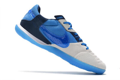 Nike Street Gato IC Indoor & Futsal Soccer Shoes - Grey/Blue