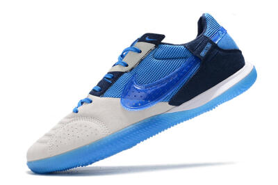 Nike Street Gato IC Indoor & Futsal Soccer Shoes - Grey/Blue